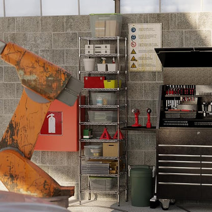 18" Deep x 24" Wide x 96" Height Wire Shelving Kit | 10-Tier | NSF Commercial Storage Rack Unit