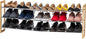 IRIS USA 3-Tier Shoe Rack, Up to 15 Pairs, 25" - 46" L Extendable Shoe Shelf, for Entryway Mudroom, Extendable Shoe Organizer for Closet, Stackable Shoe Storage, Metal Shoe Shelf for Small Space