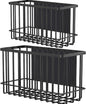 Buyyyit Laundry Room Organization & Storage Magnetic Basket Shelf Dryer Ball Lint Bin File Holder Container for Fridge & Washer