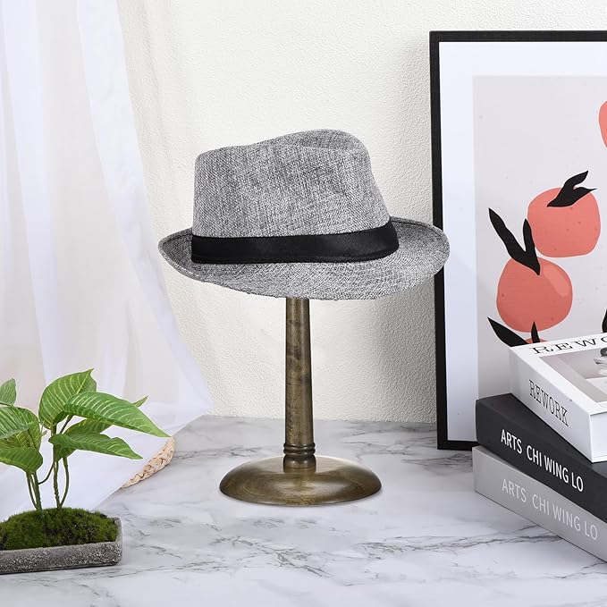 uxcell Hat Rack Stand and Tabletop Wig Display Stand with Dome Design 13 Inch Height for Baseball Caps, Fedora, Wigs, Coffee