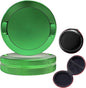 3.5 Upgraded Pouches Can Holder Pouch Container Metal Pouch Tin Portable Exquisite Zipper Case (GREEN)