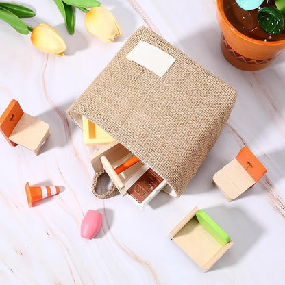 Yuanchu 2Pcs Small Hanging Storage Baskets, Wall Hanging Storage Bags Wall Mount Foldable Organizer Desktop Basket for Keys, Stationery, Cosmetics, Home Office Dorm Desk