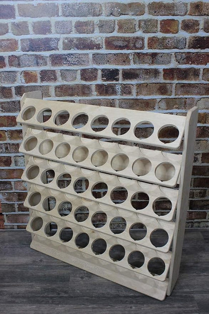Spray Can Lube Holder Organization Storage Rack Wood Shelf Case Organizer 40-Slot Plywood