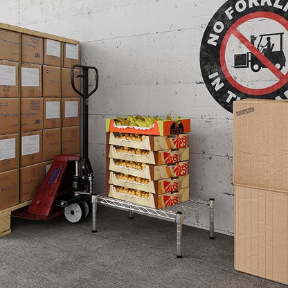 14" Deep x 24" Wide x 8" Height Wire Shelving Kit | 1-Tier | NSF Commercial Storage Rack Unit