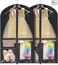 Univivi Dance Costume Bags Garment Bag 40 Inch Hanging Clothes for Dance Competitions, with 3 Medium Clear Zipper Pockets for Dance Costumes, Closet Storage (Black, 2 Pack)