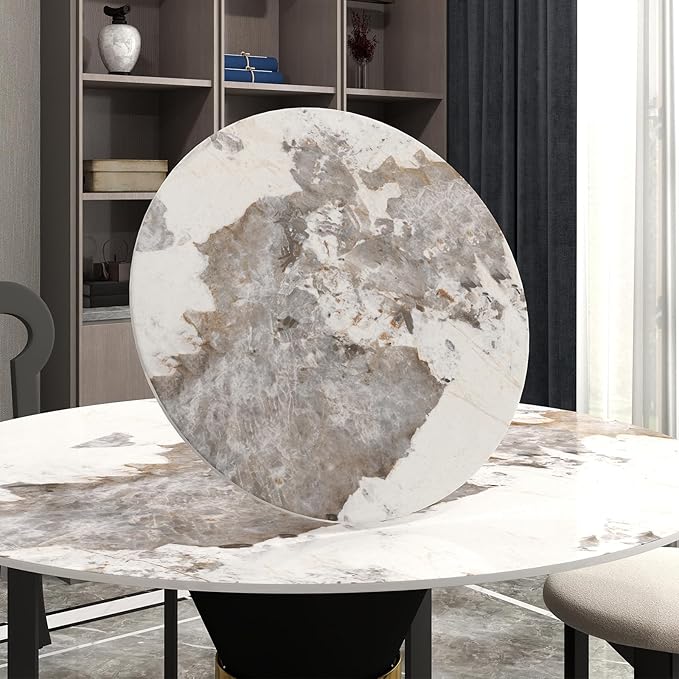 31.5" Lazy Susan for Table Top Tempered Glass Rotating Serving Tray for Dining Table, Kitchen Lazy Susan Organizer Spinning Rotating Food Server Party Centerpieces