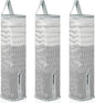 Hanging Sock Storage Bag,Wall Mount Multifunctional Bag,Sock Underwear Organizer,Hanging Closet Organizer,Saver Kitchen Storage Holder for Storing Socks Ties Plastic Bag 3PCS (Grey)