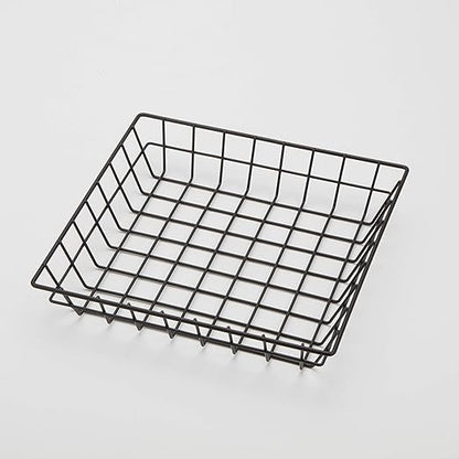 American Metalcraft SQGB10 Square Wire Grid Basket, Black, 10-Inches