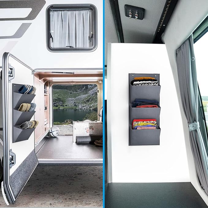 Wall Mounted Hanging Organizer 2Pack,Shoes Rack/Can Store 6Pairs of Plus-Size Sneakers,Also Stores Boots.with Sticky Hanging Mounts, Shoes Holder,Door Shoe Hangers (SM08-Gray-2)