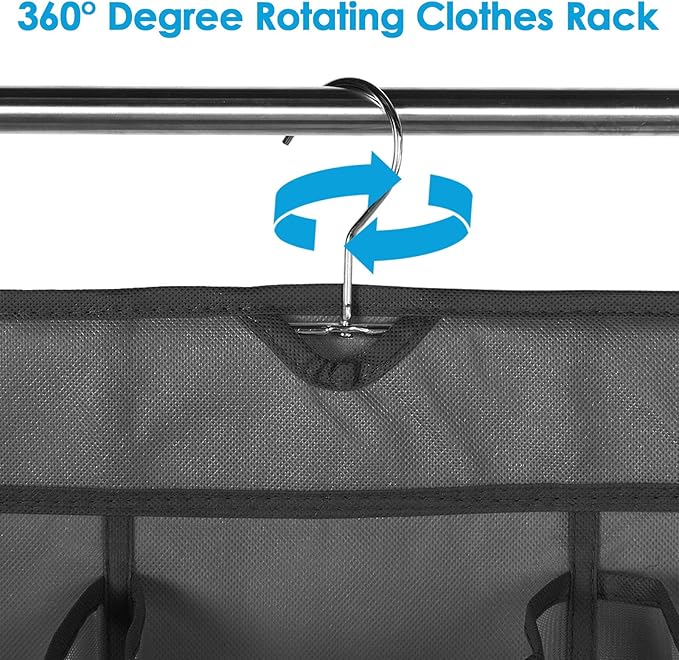 2PCS Over the Door Shoe Organizer with 30 Pockets Hanging Closet Shoe Holder, Double Sided Hanging Shoe Organizer for Door Closet Bedroom Bathroom Dormitories Hanging Shoe Rack Bag for Men Women Kids