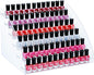 KINGROW Nail Polish Organizer Holder Rack 6 Layers Acrylic Display Shelf For Eyeglasses Essential Oils Ink Storage Holds Up to 96 Bottles (Fit 1-2oz Bottles)