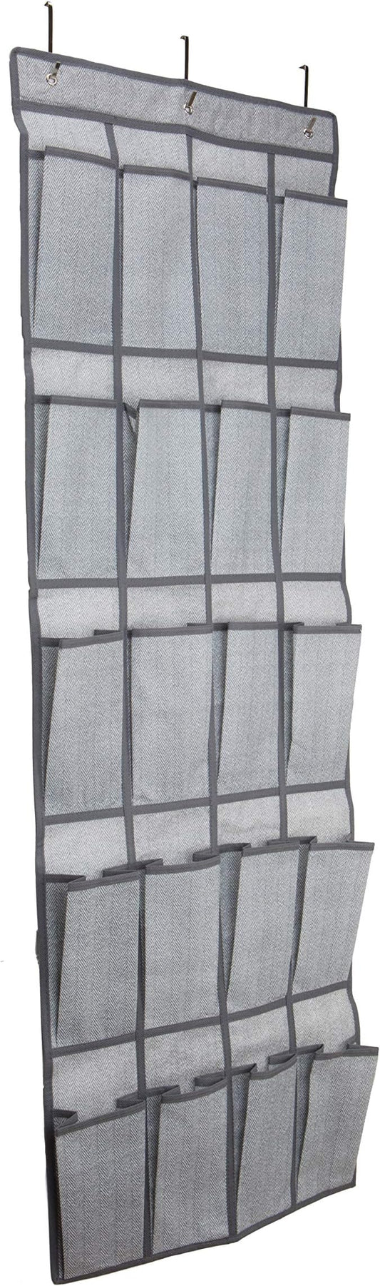 Simplify 20-Pocket Shoe Organizer in Grey