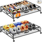 Under Bed Shoe Storage Organizer, 2 Pack Under Bed Storage Containers with Wheels for Under Bed Shoe Organizer Drawer Space Saving for bedroom
