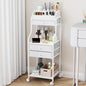 HapiRm Floor Makeup Organizer Storage - Vanity Skincare Make Up Organizers and Storage with Drawers, Cosmetics Display Cases Holder for Skin Care Nail Polish Perfume Makeup Brush