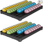 EVERIE Drawer Coffee Pod Organizer for Vertuo Capsules – Holds Up to 40 Large or 52 Small Pods, Space-Saving Insert Tray, Fits Kitchen Cabinets, 15.4" x 10.2" x 1.2", Pack of 2