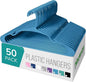 NEATERIZE Clothes Hangers Plastic 50 Pack for Adults - Plastic Hangers, The Perfect Coat Hanger and Space Saving Clothes Hangers for Closet, Percheros Ganchos para Colgar Ropa Hangars - Blue Hangers
