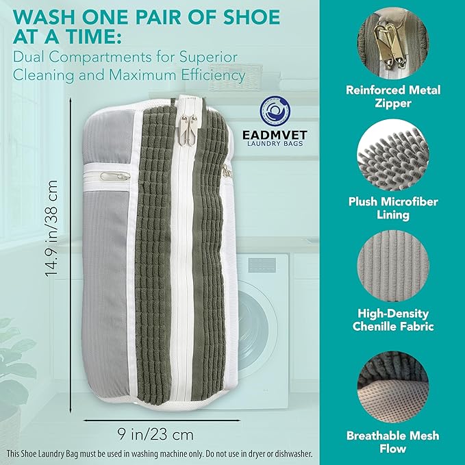 Hat Washer Cage Set – Baseball Cap Washer for Washing Machine or Dishwasher, Protects Flat & Curved Hats, 1 Pack White + Shoe Washing Machine Bag (Grey) & Mesh Laundry Bag