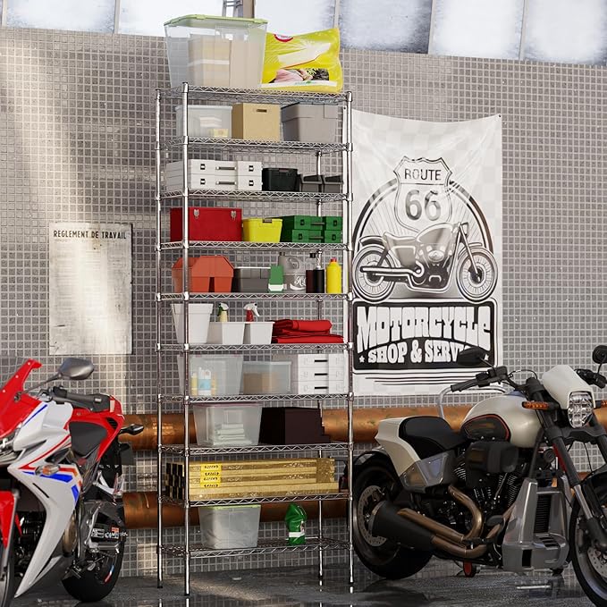 14" Deep x 36" Wide x 96" Height Wire Shelving Kit | 10-Tier | NSF Commercial Storage Rack Unit