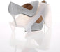 YBM Home Double Shoe Storage Slots Organizer for Closet, Shoe Holder Space Saving Design, Single Unit, 2161 Frosty White