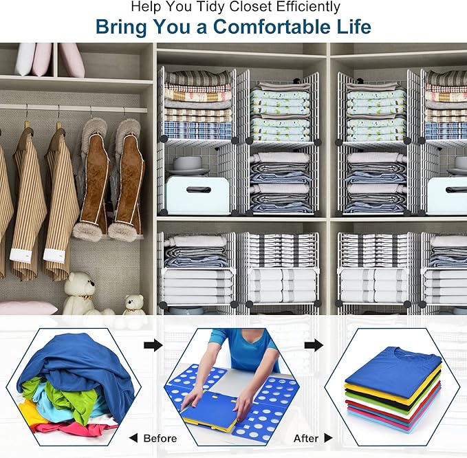 Sealegend V1 Shirt Folding Board t Shirts Clothes Folder for Adults Durable PP Plastic Easy and Fun Laundry folders Effortless Folding Helper for Space-Saving Storage, Blue
