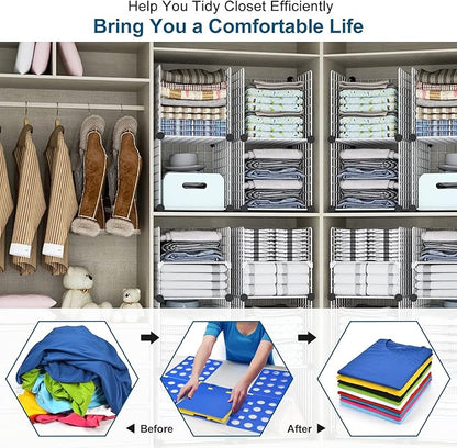 Sealegend V1 Shirt Folding Board t Shirts Clothes Folder for Adults Durable PP Plastic Easy and Fun Laundry folders Effortless Folding Helper for Space-Saving Storage, Blue