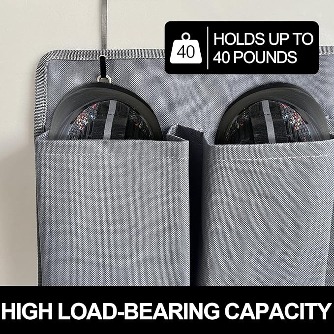 RVZONE RV Shoe Pockets 10 Pockets & 6 Pockets Heavy Hanging Bedside Storage Organizer with Sturdy Hooks Storage Pockets Hangs on bed for Shoes Toys and Tool Accessories