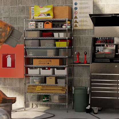 21" Deep x 42" Wide x 86" Height Wire Shelving Kit | 10-Tier | NSF Commercial Storage Rack Unit