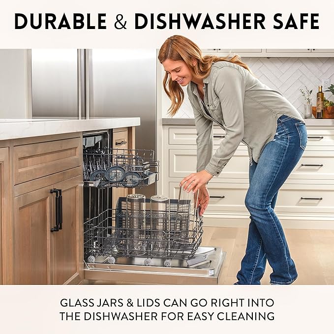 Glass Spaghetti Kitchen Storage Containers with Airtight Silicone Lids, BPA-Free Pantry Glass Storage Jars with Airtight Lid for Pasta and Dry Foods - Set of 3 with Portion Tool