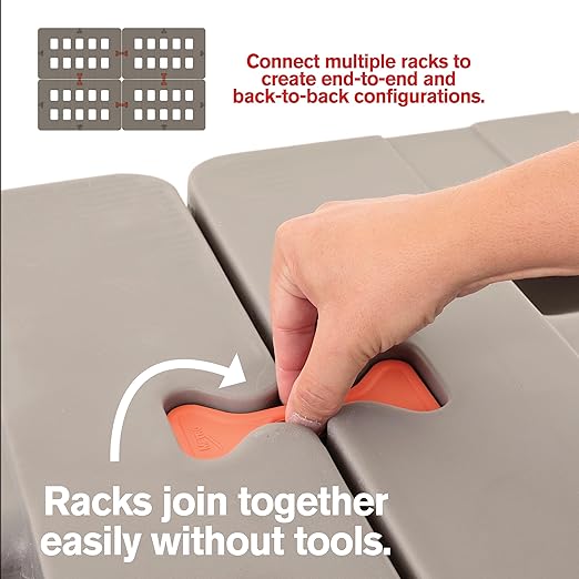 METRO Bow-Tie Dunnage Rack – NSF Listed Heavy-Duty Plastic Rack for Food Service, Commercial Kitchens, Walk-in Coolers & Freezers – 36" L x 22" W x 12" H – 1,500 lb Capacity – Gray Polyethylene