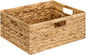 GRANNY SAYS Wicker Storage Baskets for Shelves, Extra Large Water Hyacinth Wicker Basket, Woven Baskets for Storage, Rectangular Shelf Baskets with Handles for Pantry Shelves,1-Pack