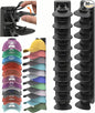 Hat Organizer for Baseball Caps, 2 Pack Hat Rack for Wall, Hold Up to 40 Hats, Space Saving Hat Hanger, Strong Adhesive Hat Storage Display Holder, Organizer Gifts for Closet Door and Wall, Black