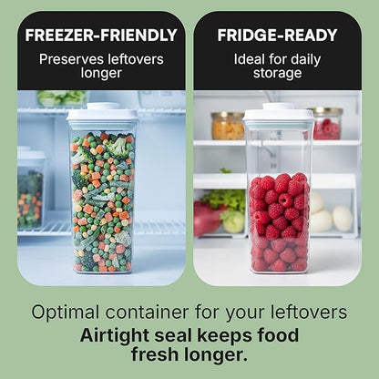 Bop Top Airtight Food Storage Containers with Lid 10.5 Cups / 84 oz | Kitchen Canister Sets | Air Tight Pantry Container | Pop Top Dry Food Storage Containers for Snacks, Sugar, Flour, Baking, Pasta