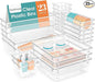StorMiracle 23 PCS Drawer Organizer Set, 5 Varied Size Bathroom and kitchen Drawer cabinet organizer Trays, Clear Storage Bins for Makeup, Jewelry, Utensils and Gadgets