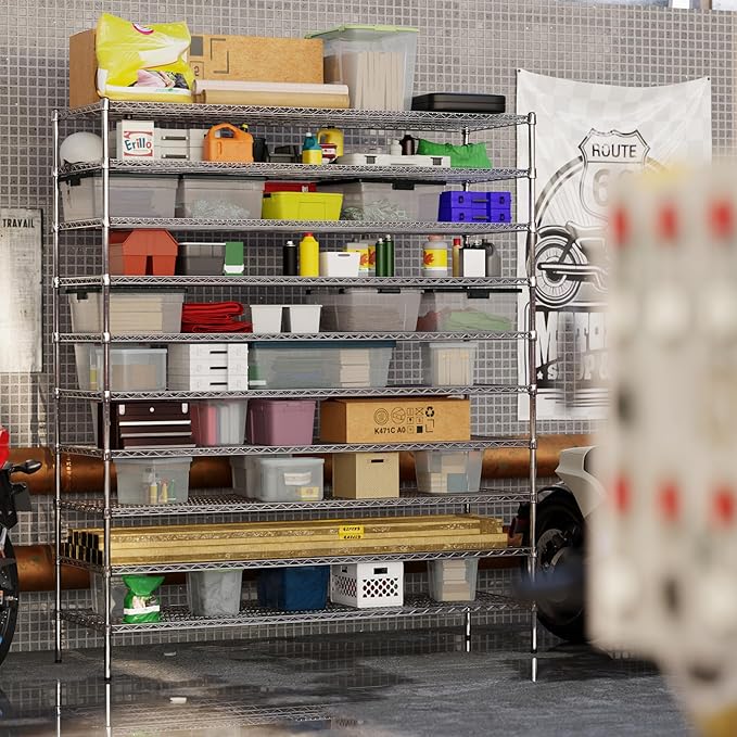 24" Deep x 72" Wide x 86" Height Wire Shelving Kit | 10-Tier | NSF Commercial Storage Rack Unit