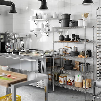 18" Deep x 36" Wide x 64" Height Wire Shelving Kit | 5-Tier | NSF Commercial Storage Rack Unit