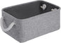 Storage Baskets for Shelves 11.8x7.9x5.2 Inch, Foldable Fabric Storage Bins with Handles, Small Storage Baskets for Organizing Closet, Office, Home Organization (1-Pack, Gray)