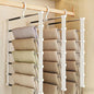 SEVEN LUCKY LIGHT 6 Tier Pants Hangers Space Saving up to 80%, 3 Packs Cloud Ladder Vertical Hangers for Pants, Leggings, Organizers for Apartment & Small Wardrobe Storage, Dorm Room Essentials