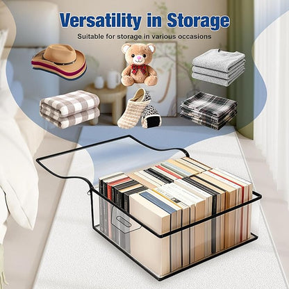 VacPack Clear Hat Storage Bag, Cowboy Women Hat Organizer with Handle, Large Capacity for Cloth, Books, Blanket, Travel， Dorm