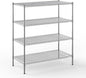 24" Deep x 48" Wide x 54" Height Wire Shelving Kit | 4-Tier | NSF Commercial Storage Rack Unit