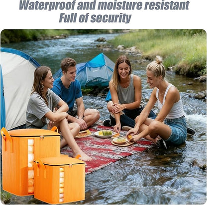Heavy Duty Moving Bags, Large Reusable Moving Totes with Strong Handles, Waterproof Packing Bags for Moving & Storage, Space Saving Moving Bags for Clothes, Bedding, Toys.(4pcs Large)