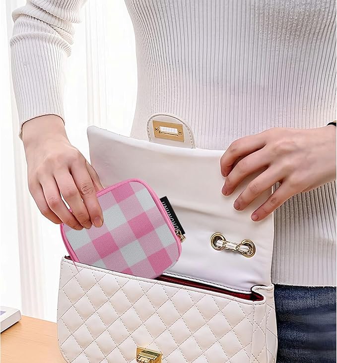 Travel Jewelry Case Small Jewelry Organizer Purse Jewelry Bag Women Christmas Gifts Jewelry Purse for Bracelet Rings Earring Necklace
