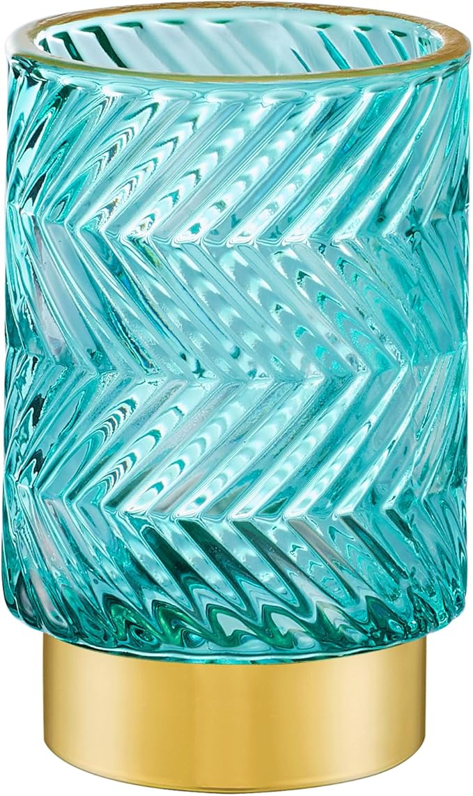 Makeup Brush Holder Organizer,Toothbrush Holders,Desk Pen Pencil Holder,Multifunctional Vintage Glass Brush Cup（A40-6-US）