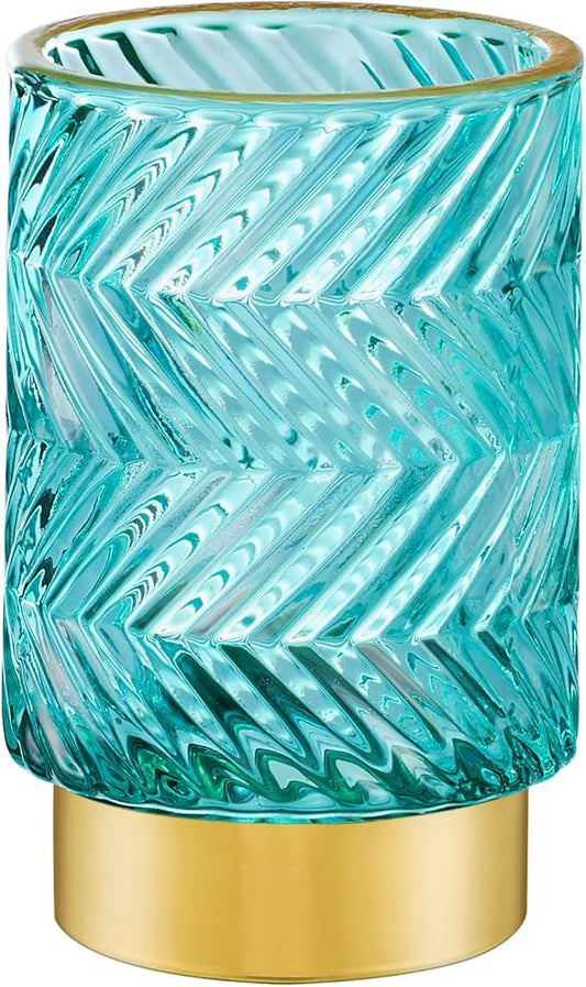 Makeup Brush Holder Organizer,Toothbrush Holders,Desk Pen Pencil Holder,Multifunctional Vintage Glass Brush Cup（A40-6-US）