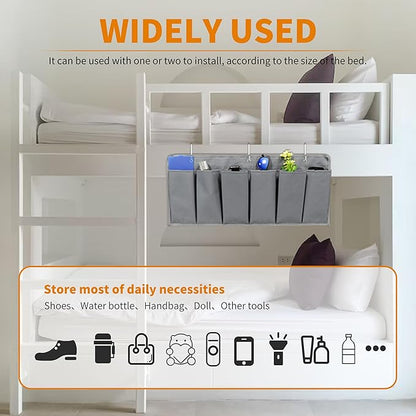 RVZONE RV Shoe Pockets 6 Large Pockets Heavy Hanging Bedside Storage Organizer with Sturdy Hooks for Shoes, Toys and Tools