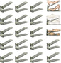 20 Pack Shoe Slots Organizer Adjustable Level Shoe Stacker Holder Storage Space Saving Sneakers Display Tray Rack for Closet (Green Transparent, 20 Pack)