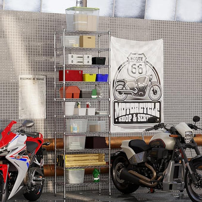 14" Deep x 30" Wide x 96" Height Wire Shelving Kit | 10-Tier | NSF Commercial Storage Rack Unit