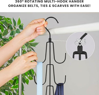Cap Hanger Organizer | Multipurpose Purse Hanger Closet, Toy Organizers and Storage for Closets & Hat Hangers for Closet | Black Metal Closet Organizer Baseball Cap Holder for Cupboard