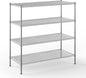 24" Deep x 54" Wide x 54" Height Wire Shelving Kit | 4-Tier | NSF Commercial Storage Rack Unit