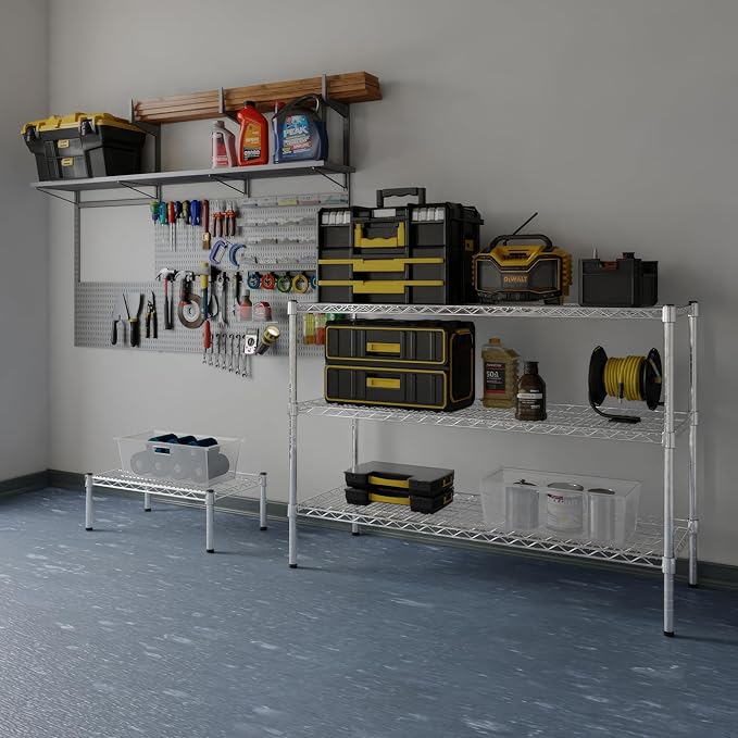 18" Deep x 48" Wide x 34" Height Wire Shelving Kit | 3-Tier | NSF Commercial Storage Rack Unit