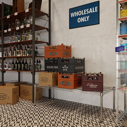 21" Deep x 48" Wide x 14" Height Wire Shelving Kit | 1-Tier | NSF Commercial Storage Rack Unit